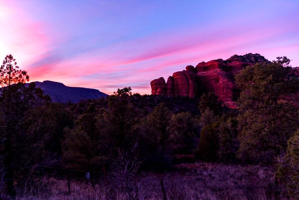 Sunset near Hancock Ranch