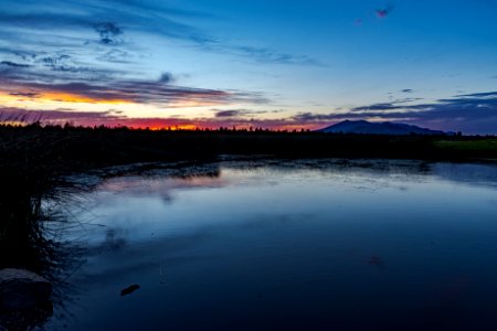Sunset over Marshall Lake