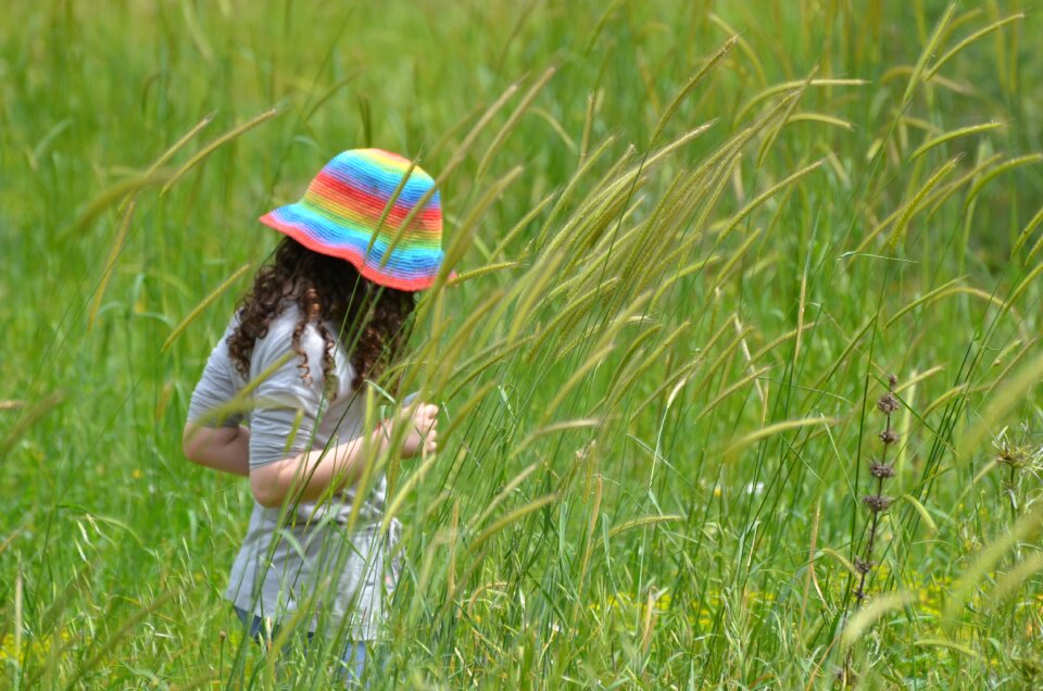 Meadow kid cheerful