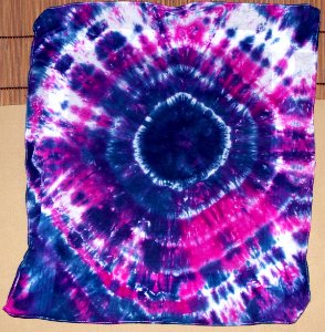 Sunburst tie dye photo