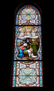 Stained glass saint cast le guildo france