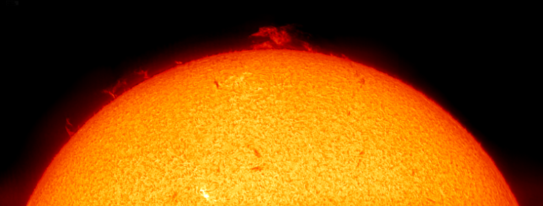 Prominence on today's Sun