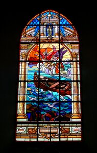 Stained glass sainte anne d'auray france