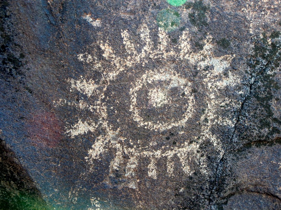 Rayed Circles Petroglyph