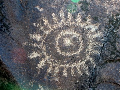 Rayed Circles Petroglyph