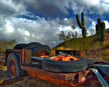 Desert junk (HDR) photo