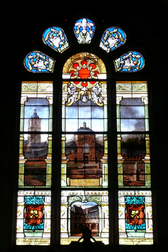 Stained glass sainte anne d'auray france