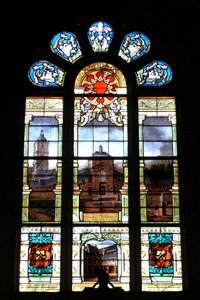 Stained glass sainte anne d'auray france