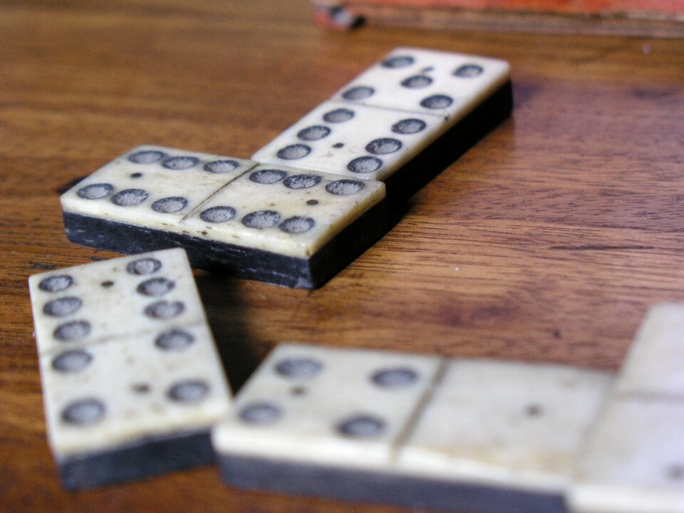 Dominoes wood old