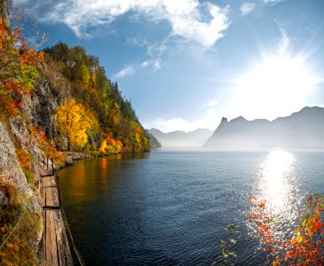 Autumn lake. photo