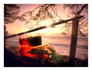 Water through fire.