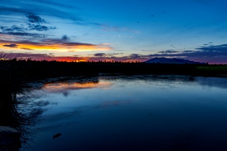 Sunset over Marshall Lake