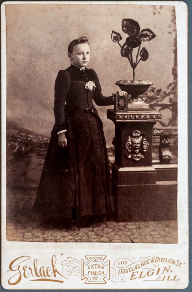 Portrait of a girl with a bible