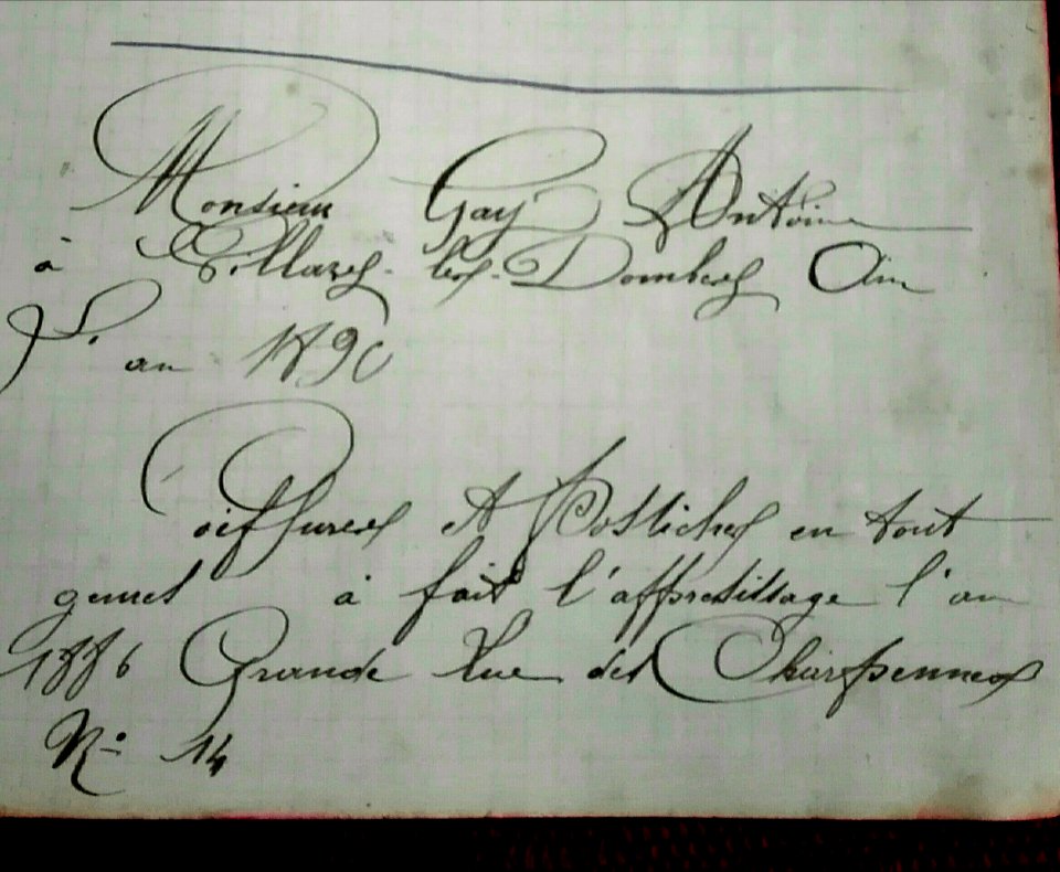 Une superbe écriture (1890)