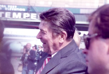 Pres. Ronald Reagan in West Berlin photo