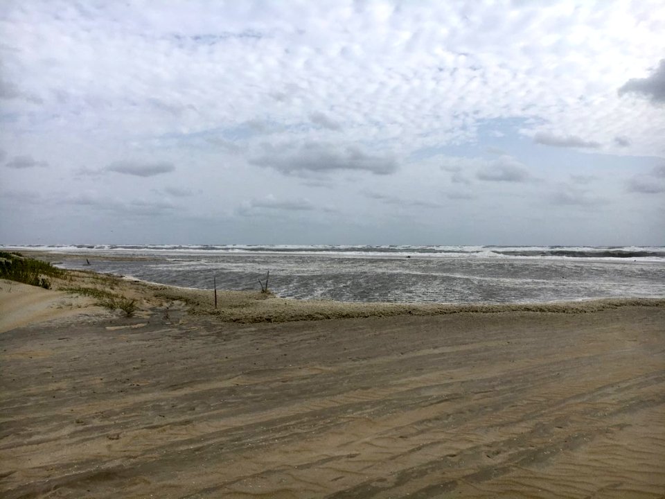 Hurricane Teddy - Bodie Island, view from Bodie Island Spit 09-19-2020
