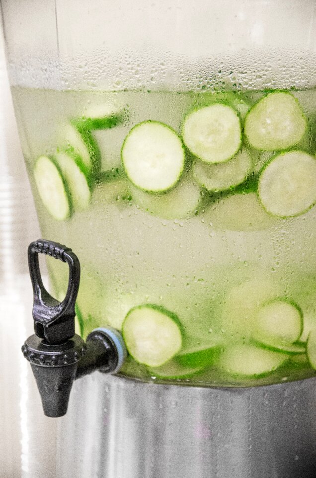 Healthy drink glass