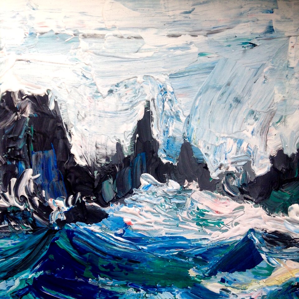 Wave landscape summer