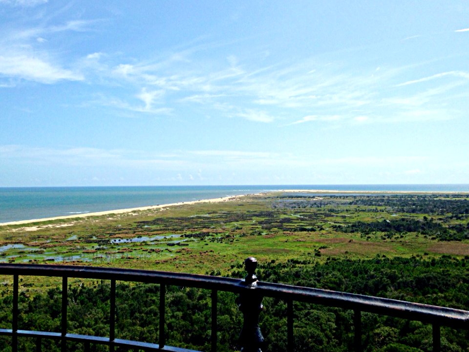 View from Cape Hatteras Lighthouse toward Cape Point