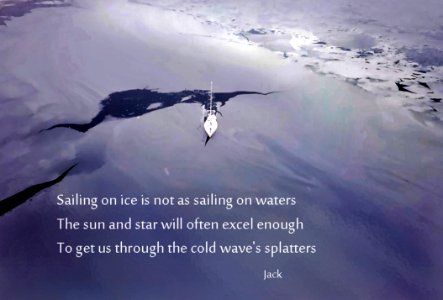 Sailing on ice