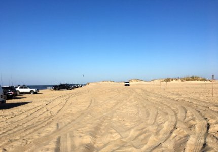 ORV corridor, open beach south of Ramp 44 corridor 04-05-2021