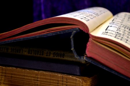 Looking through time. - Some very old books.
