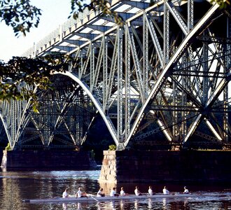 River rowing sculling
