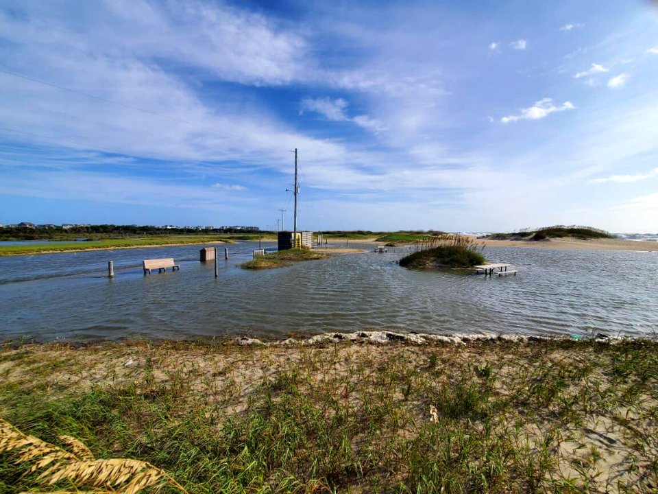 Hurricane Teddy - Old Lighthouse Beach Parking Lot 09-20-2020