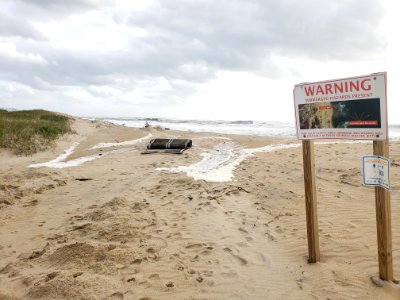 Hurricane Teddy - Buxton Beach Access 09-21-2020