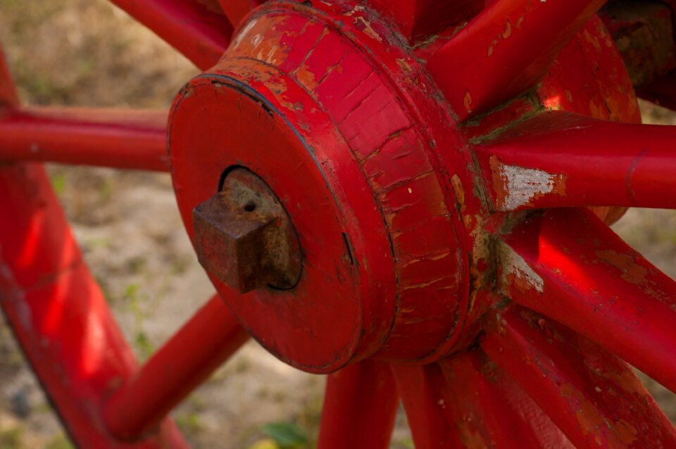 Wagon wagon spokes red spokes