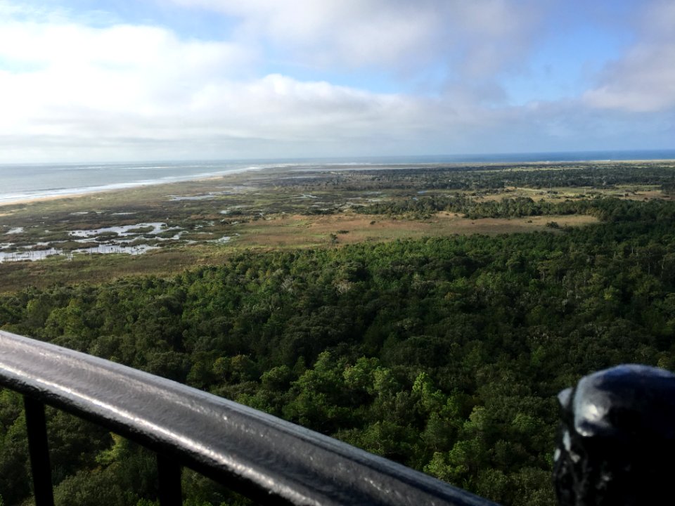 Looking south from the Cape Hatteras Lighthouse