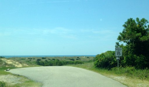 View of the ocean from the Frisco Campground