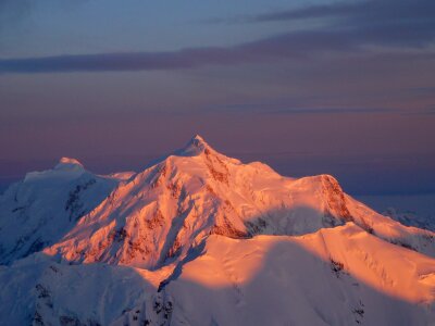 Alaska sunlight sunset