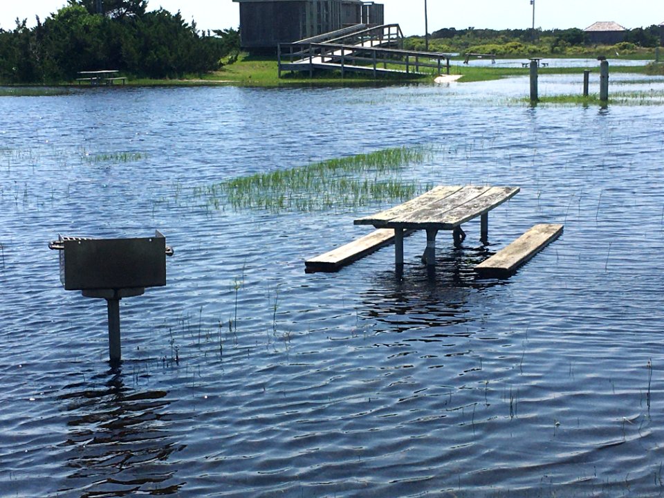 Cape Point Campground flooding, June 2020