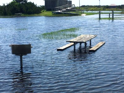 Cape Point Campground flooding, June 2020