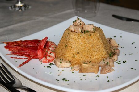 Prawn food arabic cuisine