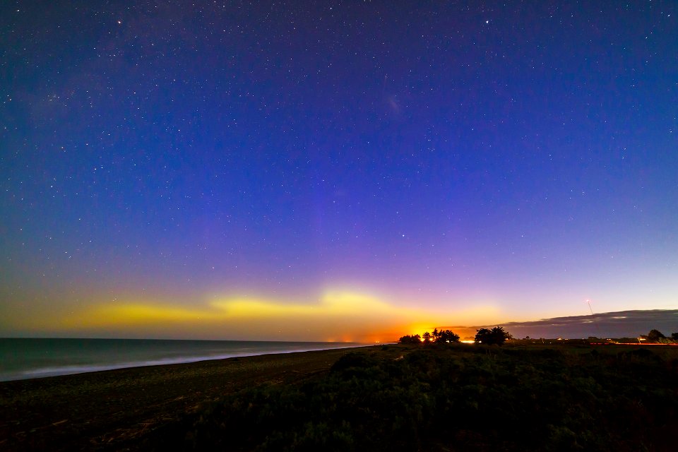Aurora at dusk