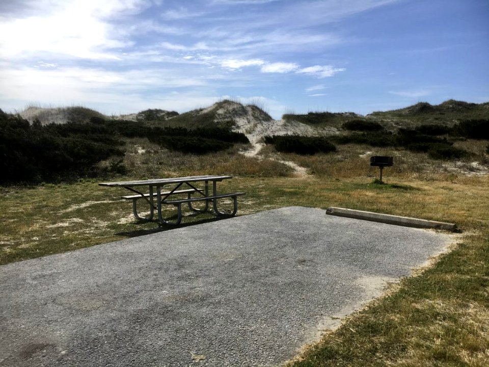 Campsite at Ocracoke Campground