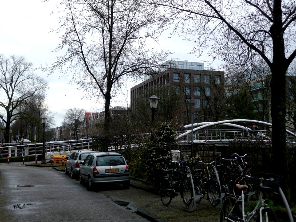 2013.04 - 'View in rainy Spring', with still empty trees in Amsterdam West, urban photo in Amsterdam, The Netherlands by Fons Heijnsbroek photo