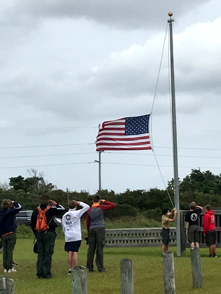 Boy Scout Troop at Oregon Inlet Campground 09-2020