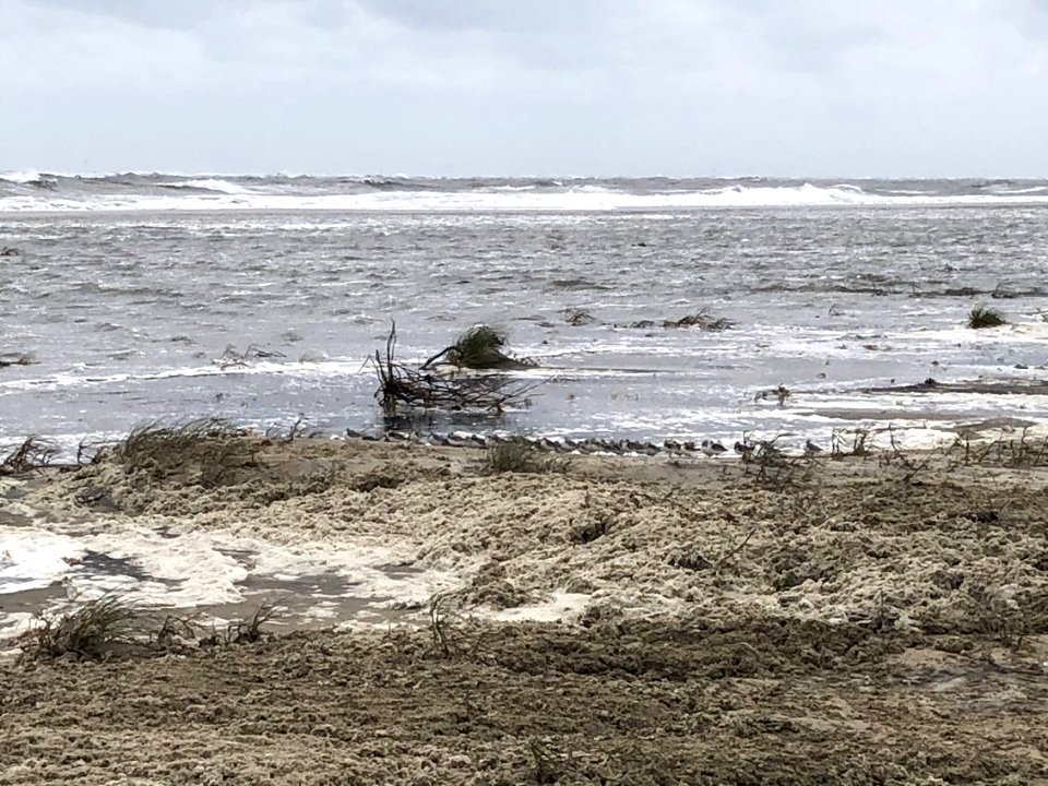 Hurricane Teddy - Bodie Island, south of Ramp 4 09-19-2020