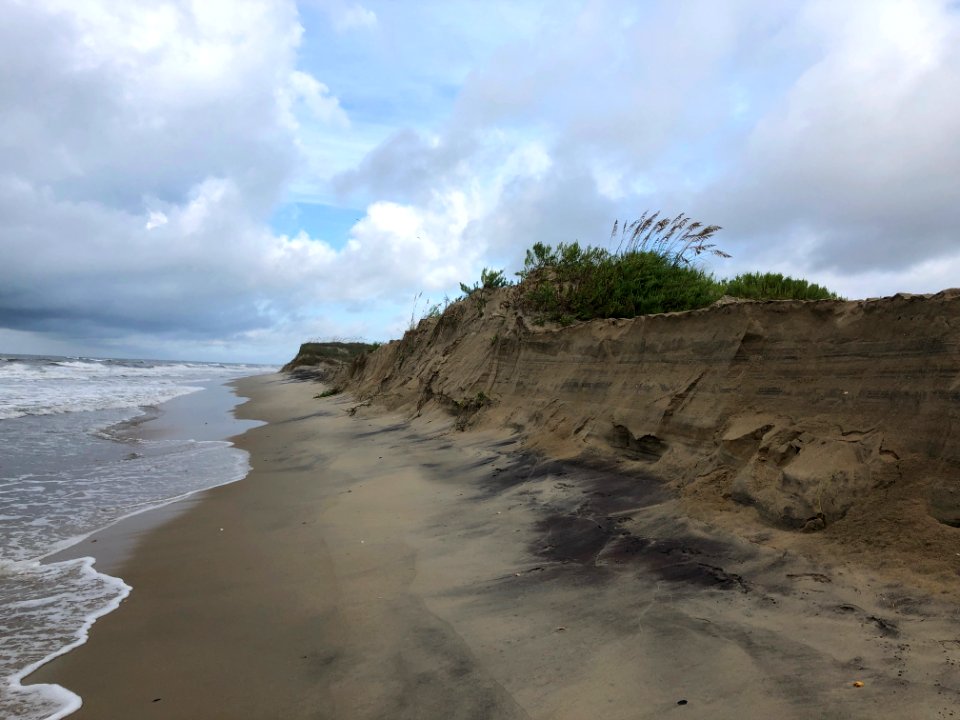 Bypass Road cliff on August 14, 2020