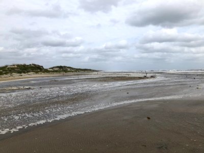 Hurricane Teddy - Bodie Island, looking north toward Ramp 4 exit 09-19-2020