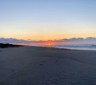 Ocracoke sunrise during the first Turtle Patrol of the season 05-01-2020
