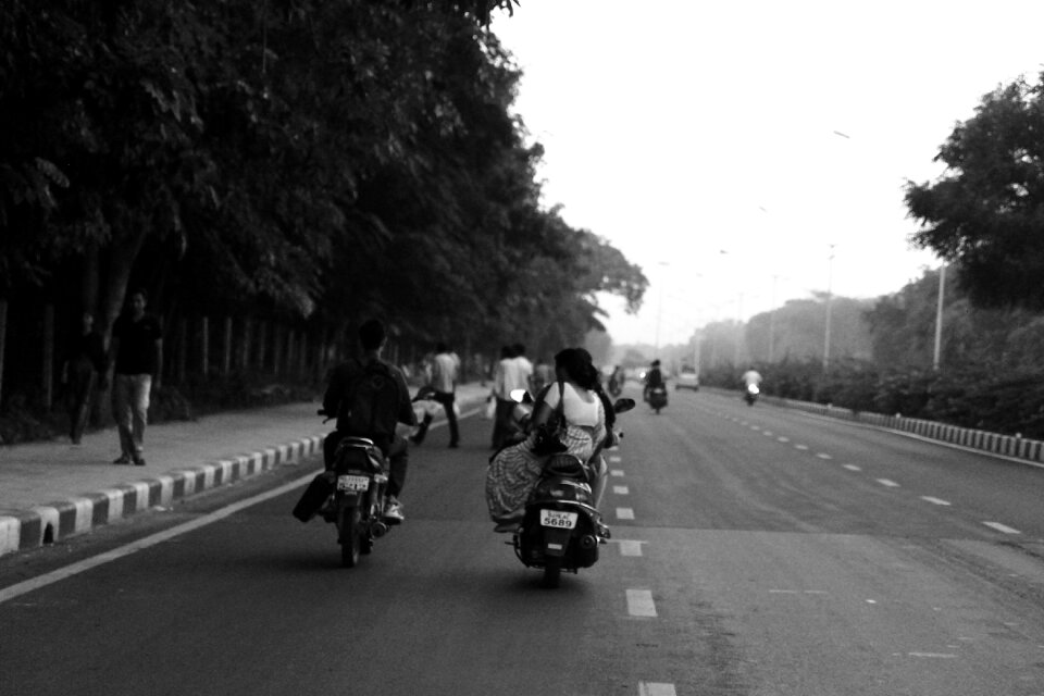Motorcycle driving journey