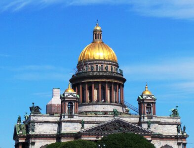 Architecture church dome st petersburg photo