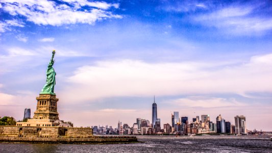 Statue of Liberty facing NY!