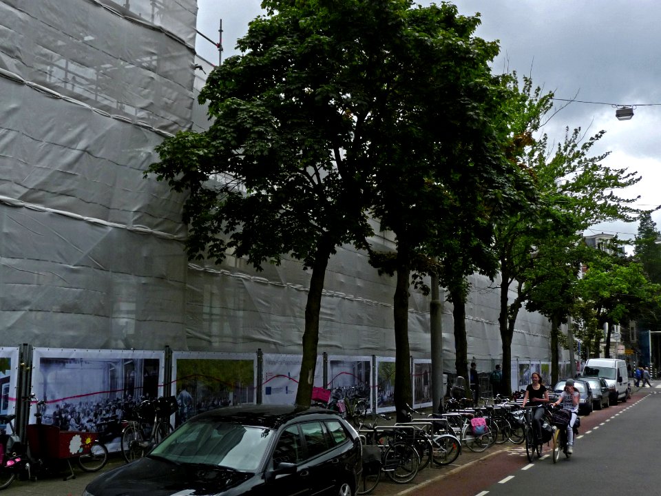 2013.06 - 'Rebuilding constructions near the entry of Artis Zoo', at the Plantage Kerklaan; photo Amsterdam city in Summer; Dutch photographer, Fons Heijnsbroek