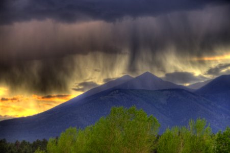 Storm clouds over the Peaks (HDR) photo