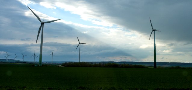 Windpark in Niedersachsen (auf'm Acker)